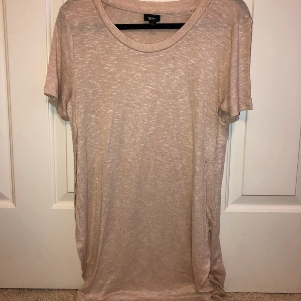 Blush pink short sleeve